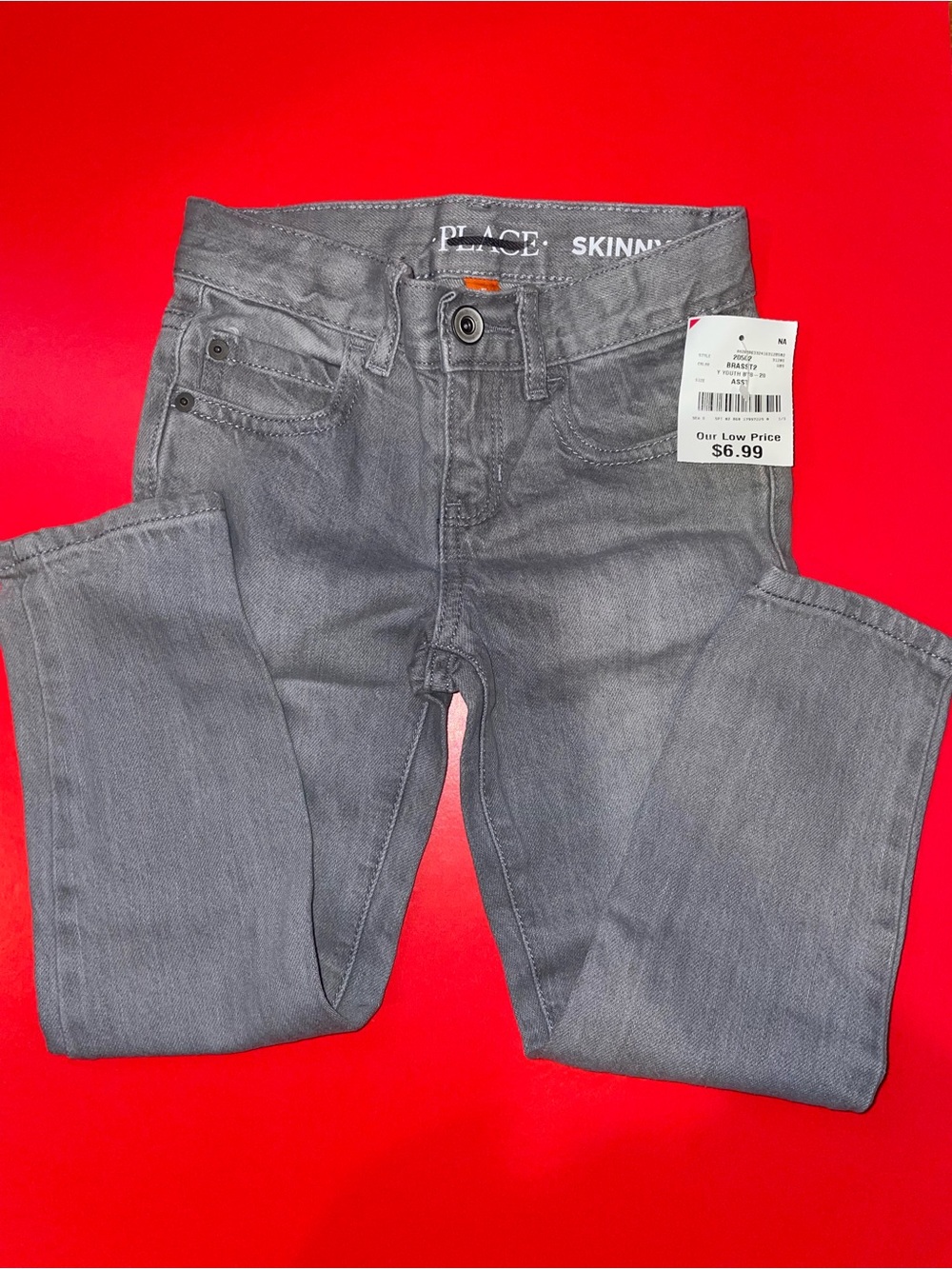 The Children's Place Boys' Gray Skinny Jeans